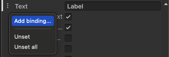 Addbinding